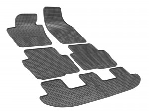 Gummifußmatten geeignet für VW Sharan 7-Sitzer ab 2010 Passgenau ideal Angepasst