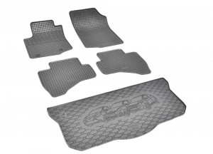 Passgenaues SET Fußmatten und Kofferraumwanne geeignet für Toyota Aygo II ab 2014