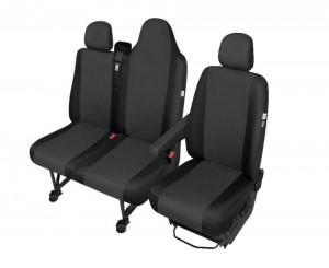 Passgenaue Sitzbezüge geeignet für Nissan NV300 Bj. ab 2016 - TAILOR MADE Maßgeschneidert 3-Sitzer - Mobilbüro - 4D-28-TMDV1DV2LOT 