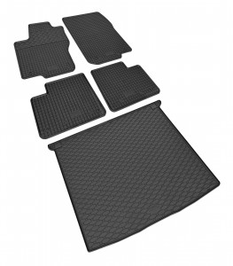 Passgenaues Fußmatten und Kofferraumwanne Passgenau ideal Angepasst - ein SET geeignet für  Mercedes GLE Coupe ab Bj 2015-