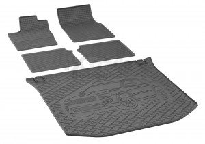 Passgenaues Fußmatten und Kofferraumwanne - ein SET geeignet für JEEP Grand Cherokee ab 2014