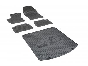 Passgenaues SET Fußmatten und Kofferraumwanne geeignet für Suzuki Swace ab 2021