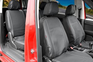 Sitzbezüge Kunstleder passgenau passend für VW Caddy Ford Connect 5 Sitzer VIP PLUS