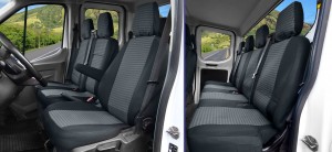7 Sitzer PASSGENAUE  SITZBEZÜGE  LUX geeignet für  Ford Transit ab 2014-  ab 2020-  